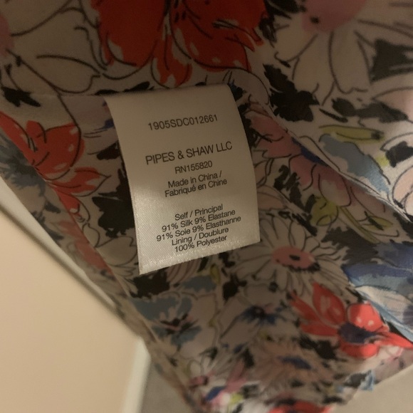 Veronica Beard Multicolor Silk Floral Dress - Picture 6 of 6